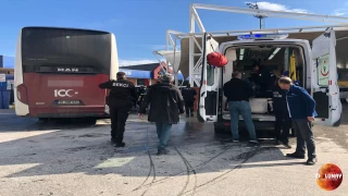 Nazilli’de yolcu otobüsü yayaya çarptı
